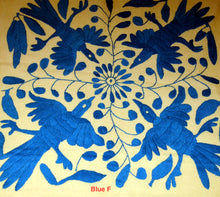 Otomi pillow cover blue