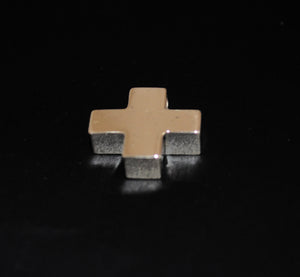 Silver made box style cross