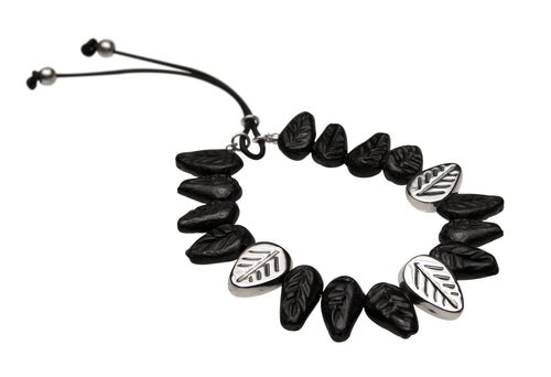 Black clay bracelet