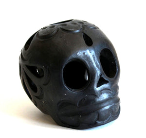 Black Clay Skull