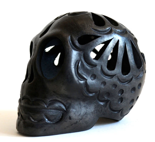 Black Clay Skull