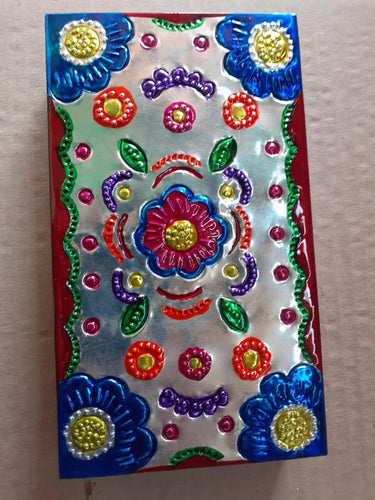 Set of 120 painted tin boxes