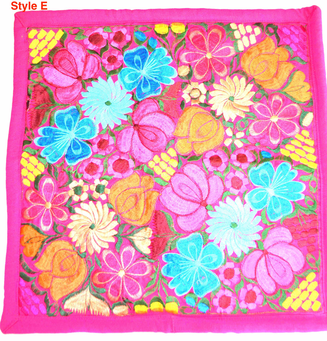 Otomi multicolor pillow cover