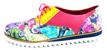 Mom and daughter butterfly multicolor style shoes.